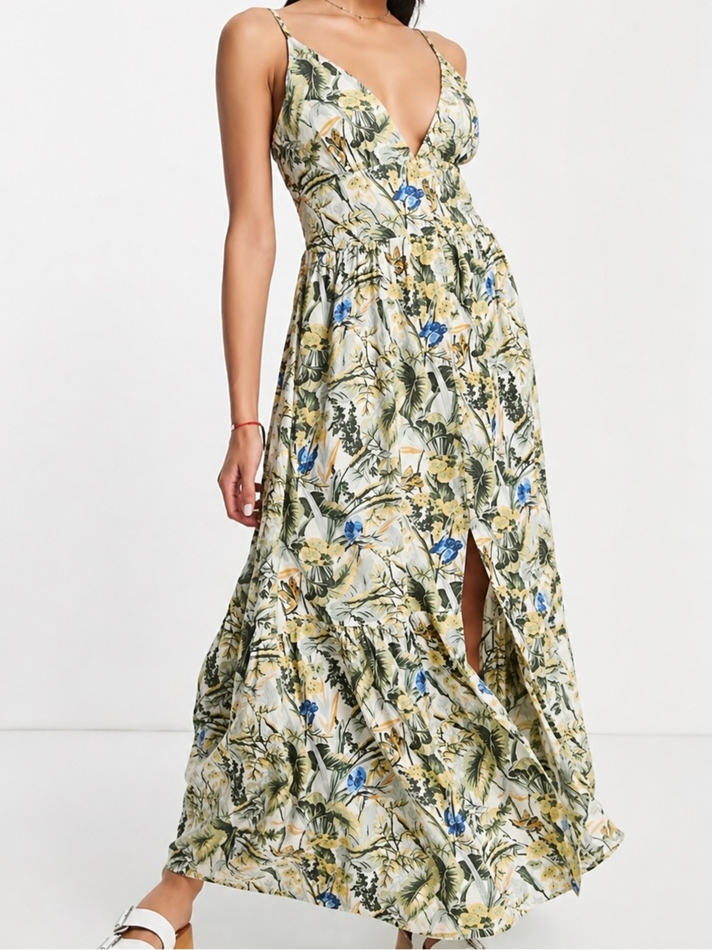 Abercrombie Floral Maxi Dress Size S